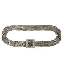 Chanel 9 ROWS SILVER CHAIN T85 Prata