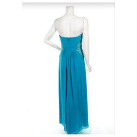 Bcbg Max Azria-NWT Ashby Woven Woven Evening Maxi Dress-Azul
