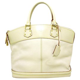 Louis Vuitton-Louis Vuitton White Suhali Lockit PM-White