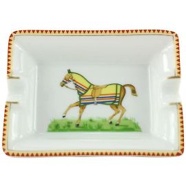 Hermès Cenicero con motivo de caballo Otro