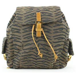 Fendi Zebra Zucca Tabak Rucksack Andere
