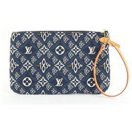Louis Vuitton-Monograma Azul desde 1854 Pulseira Neverfull Pochette MM / GM-Outro