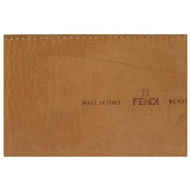 Fendi-Oversized White FF Logo Leather Waist Belt-Other