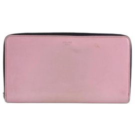 Céline-Pink Patent Leather Continental Zip Around Wallet Zippy  L4cel1221-Other