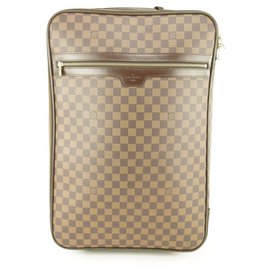 Louis Vuitton-Damier Ebene Pegase 60 Rolling Luggage Trolley Suitcase-Other