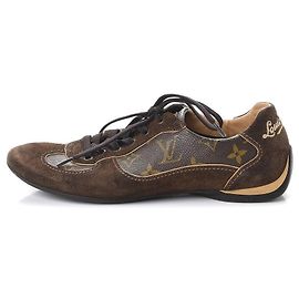 Louis Vuitton Männer LV10 oder US11 Brauner Wildleder Monogram Energie Sneaker Andere