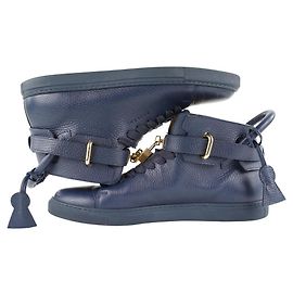 Buscemi men's 41 blue leather 100mm Sneaker High top Padlock Sneaker Other