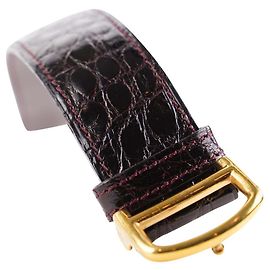 Cartier Cinturón de cocodrilo burdeos burdeos oscuro Otro