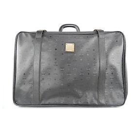 MCM Valigia nera con monogramma Visetos Altro