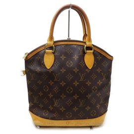 Louis Vuitton-Lockit Brown Coated Canvas Satchel-Other