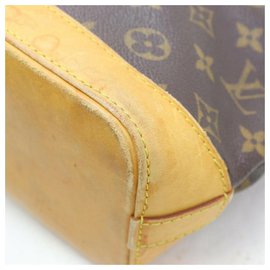 Louis Vuitton-Lockit Brown Coated Canvas Satchel-Other