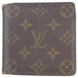 Louis Vuitton-Monogram Bifold Men's Wallet Marco Florin Multiple Slender 1LK1129-Other