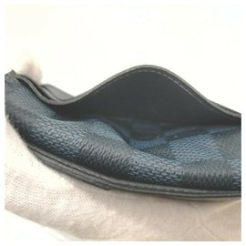 Louis Vuitton-Ultra Rare Blue Damier Cobalt Organizer De Poche Card Case-Other