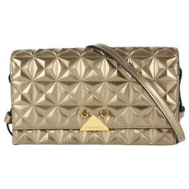 Emporio Armani Bolso bandolera acolchado con solapa geométrica dorada de Armani 12hacha1216 Otro