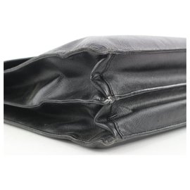 Prada-Black Saffiano Briefcase Bag Attache-Other