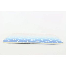 Louis Vuitton-Bolsa de pulso com monograma azul à beira da piscina Neverfull Pochette-Outro