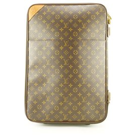 Louis Vuitton-Carry-On Monogram Pegase 55 Rolling Luggage Trolley Suitcase-Other