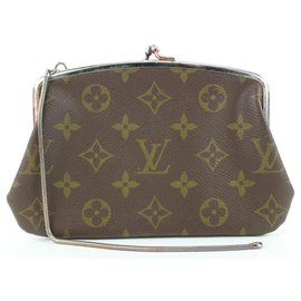 Louis Vuitton-Ultra Rare Monogram Kisslock Pouch French Twist-Outro