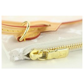 Louis Vuitton-Monograma Brume Peach Mist à beira da piscina Bolsa Pochette Neverfull-Outro