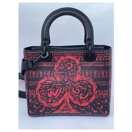 Christian Dior-Christian Dior limited edition medium bag-Black,Red