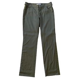 Christian Dior Pantaloni, ghette Verde Cachi