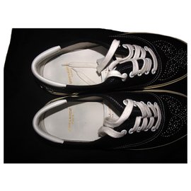 Saint Laurent-SAINT LAURENT STUD SKATE SNEAKERS-Black
