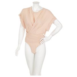 Iro Bodysuit Pink Beige Polyester Size M Pink Beige