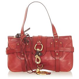 Chloé Chloe Red Kerala Equipped Leather Handbag Red