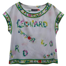 Tunica camicetta Leonard con motivi floreali cotone viscosa taglia 42 Multicolore