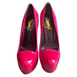Yves Saint Laurent Tribtoo Escarpins en cuir rose Taille 36 Rose