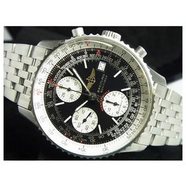Breitling-BREITLING Navitimer Fighters black Bracelet Genuine Mens-Black