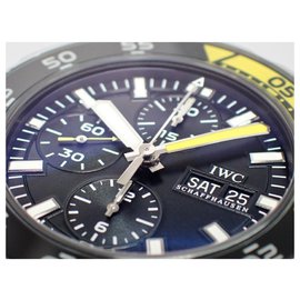 IWC-IWC Aquatimer Chronograph black Bracelet Mens-Black