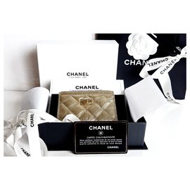 Chanel-Card holder 2.55-Golden