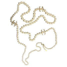 Chanel-Long necklaces-White