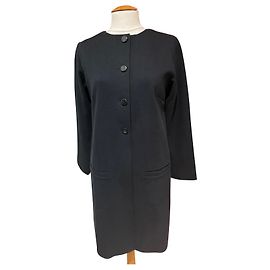 Agnès b. Abrigo Agnès b negro de algodón Talla 40 Negro