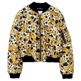 Moschino Jacket Black Yellow Eggshell Cloth Size S Black Yellow Eggshell