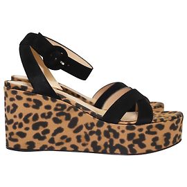 Gianvito Rossi Sandales compensées à plateforme Leo 45 MM Multicolore
