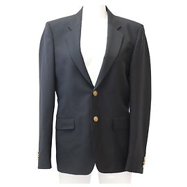 Givenchy Blazer de botonadura simple con botón dorado Negro