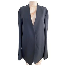 Maison Martin Margiela Black Collarless Blazer Black