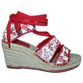 Tory Burch Zeppe Espadrillas Rosse Rosso