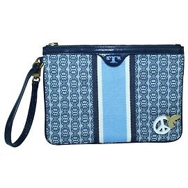 Tory Burch Pochette piccola in tessuto Blu Blu navy