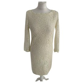 Diane Von Furstenberg-DvF Zarita lace dress-White,Golden,Cream