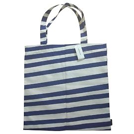 Bolso tote de lona a estrenar Marimekko Blanco Azul