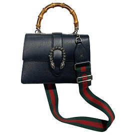 Gucci Handbag Black Leather Black