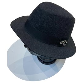 Hermès-Hats Beanies-Navy blue