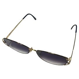 Fendi Sonnenbrille Lila Metall Lila