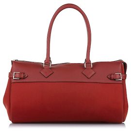 Hermès Bolso de hombro de lona Atlas naranja de Hermes Roja Naranja