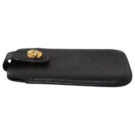 Alexander Mcqueen-Alexander Mcqueen Skull Phone Holder-Black