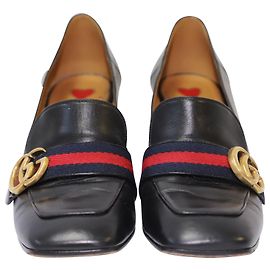 Gucci Marmont GG Peyton Pearl impreziosito tacchi Nero