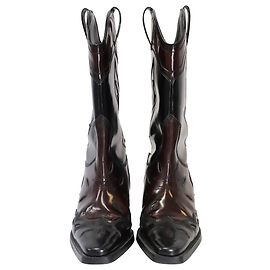Ganni Western Patent Leather Boots Multiple colors